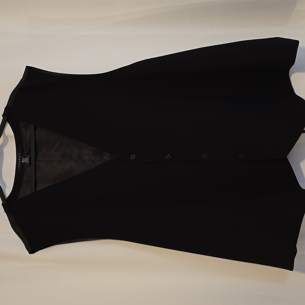 Elegant Black V-Neck Men's Vest